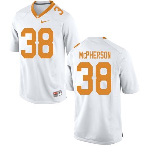 Mens #38 Brent McPherson Tennessee Volunteers Limited Football White Jersey 618473-440
