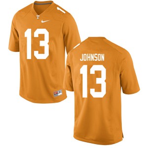 Mens #13 Deandre Johnson Tennessee Volunteers Limited Football Orange Jersey 818936-911
