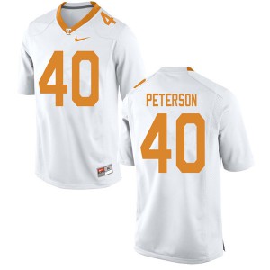 Mens #40 JJ Peterson Tennessee Volunteers Limited Football White Jersey 358240-727