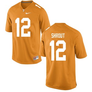 Mens #12 JT Shrout Tennessee Volunteers Limited Football Orange Jersey 181095-715