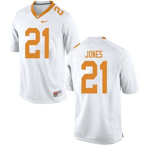 Mens #21 Jacquez Jones Tennessee Volunteers Limited Football White Jersey 137664-233