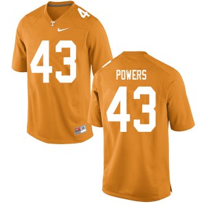 Mens #43 Jake Powers Tennessee Volunteers Limited Football Orange Jersey 759781-908