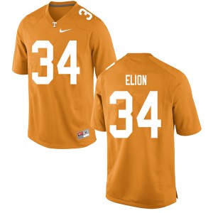 Mens #34 Malik Elion Tennessee Volunteers Limited Football Orange Jersey 889674-167