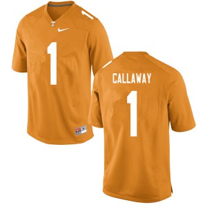 Mens #1 Marquez Callaway Tennessee Volunteers Limited Football Orange Jersey 704021-378