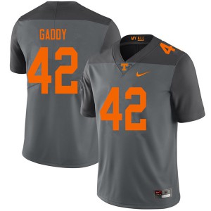Mens #42 Nyles Gaddy Tennessee Volunteers Limited Football Gray Jersey 692728-860