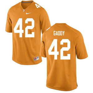 Mens #42 Nyles Gaddy Tennessee Volunteers Limited Football Orange Jersey 994073-271