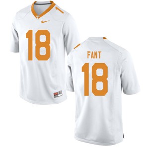 Mens #18 Princeton Fant Tennessee Volunteers Limited Football White Jersey 606883-357