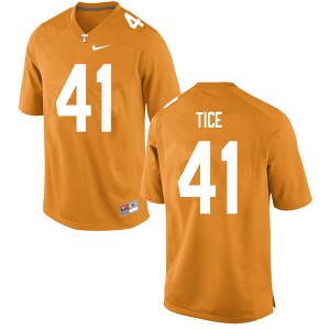 Mens #41 Ryan Tice Tennessee Volunteers Limited Football Orange Jersey 380041-741