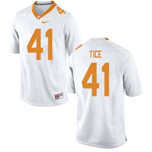 Mens #41 Ryan Tice Tennessee Volunteers Limited Football White Jersey 540841-346