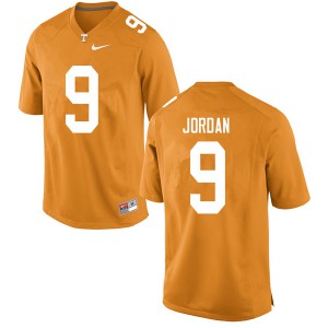 Mens #9 Tim Jordan Tennessee Volunteers Limited Football Orange Jersey 529632-774