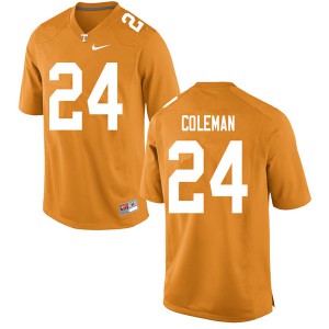 Mens #24 Trey Coleman Tennessee Volunteers Limited Football Orange Jersey 714405-445