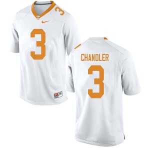 Mens #3 Ty Chandler Tennessee Volunteers Limited Football White Jersey 847280-377