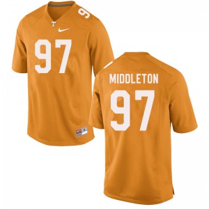 Mens #97 Darel Middleton Tennessee Volunteers Limited Football Orange Jersey 286133-554