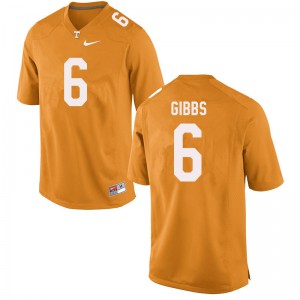 Mens #6 Deangelo Gibbs Tennessee Volunteers Limited Football Orange Jersey 694654-743