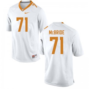 Mens #71 Melvin McBride Tennessee Volunteers Limited Football White Jersey 713460-315