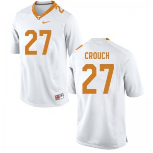 Mens #27 Quavaris Crouch Tennessee Volunteers Limited Football White Jersey 197798-311