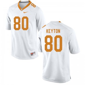 Mens #80 Ramel Keyton Tennessee Volunteers Limited Football White Jersey 362027-855