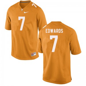Mens #7 Romello Edwards Tennessee Volunteers Limited Football Orange Jersey 197583-287