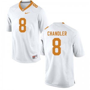 Mens #8 Ty Chandler Tennessee Volunteers Limited Football White Jersey 426752-300