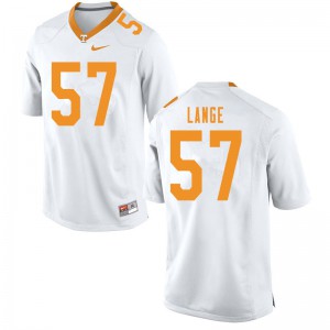 Mens #57 David Lange Tennessee Volunteers Limited Football White Jersey 837896-921
