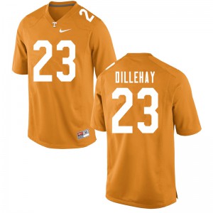 Mens #23 Devon Dillehay Tennessee Volunteers Limited Football Orange Jersey 177761-260