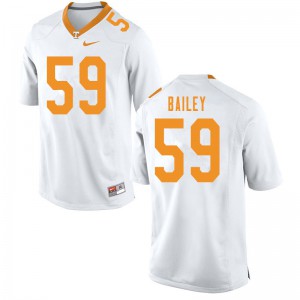 Mens #59 Dominic Bailey Tennessee Volunteers Limited Football White Jersey 240023-509