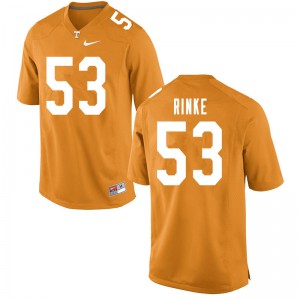 Mens #53 Ethan Rinke Tennessee Volunteers Limited Football Orange Jersey 314454-686
