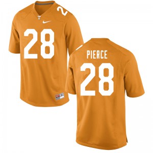 Mens #28 Marcus Pierce Tennessee Volunteers Limited Football Orange Jersey 809752-723