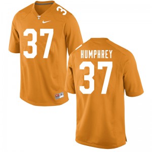 Mens #37 Nick Humphrey Tennessee Volunteers Limited Football Orange Jersey 306022-822