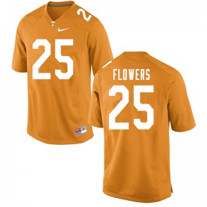 Mens #25 Trevon Flowers Tennessee Volunteers Limited Football Orange Jersey 778312-302