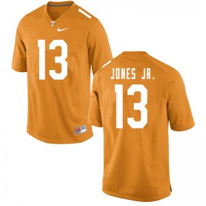 Mens #13 Velus Jones Jr. Tennessee Volunteers Limited Football Orange Jersey 842019-720