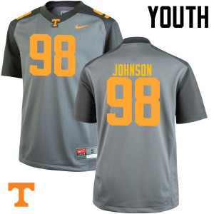 Youth #98 Alexis Johnson Tennessee Volunteers Limited Football Gray Jersey 963778-246