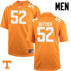 Mens #52 Andrew Butcher Tennessee Volunteers Limited Football Orange Jersey 199373-507