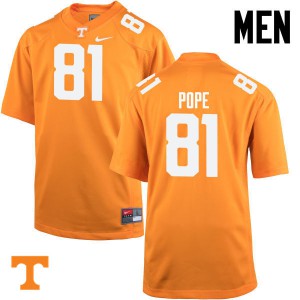 Mens #81 Austin Pope Tennessee Volunteers Limited Football Orange Jersey 163238-721