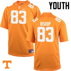 Youth #83 BJ Bishop Tennessee Volunteers Limited Football Orange Jersey 615152-676
