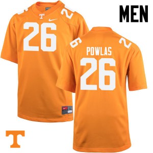 Mens #26 Ben Powlas Tennessee Volunteers Limited Football Orange Jersey 135144-441