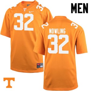 Mens #32 Billy Nowling Tennessee Volunteers Limited Football Orange Jersey 999728-964
