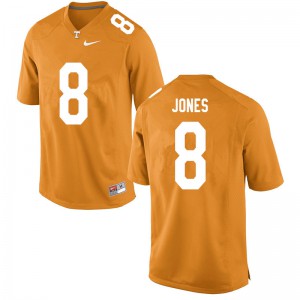 Mens #8 Bradley Jones Tennessee Volunteers Limited Football Orange Jersey 133305-292