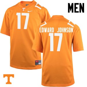 Mens #17 Brandon Edward Johnson Tennessee Volunteers Limited Football Orange Jersey 330567-505
