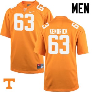 Mens #63 Brett Kendrick Tennessee Volunteers Limited Football Orange Jersey 167359-433