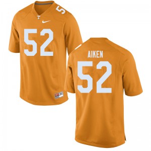 Mens #52 Bryan Aiken Tennessee Volunteers Limited Football Orange Jersey 721581-604