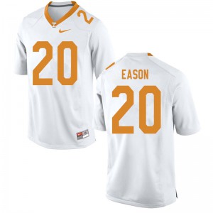 Mens #20 Bryson Eason Tennessee Volunteers Limited Football White Jersey 455616-663