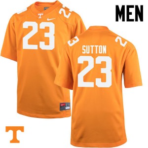 Mens #23 Cameron Sutton Tennessee Volunteers Limited Football Orange Jersey 490543-207