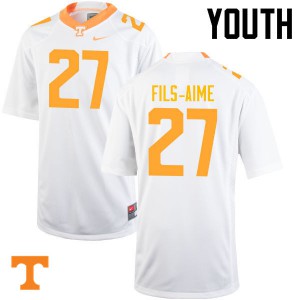 Youth #27 Carlin Fils-Aime Tennessee Volunteers Limited Football White Jersey 224477-207