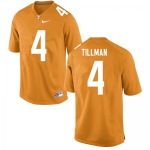 Mens #4 Cedric Tillman Tennessee Volunteers Limited Football Orange Jersey 806090-302