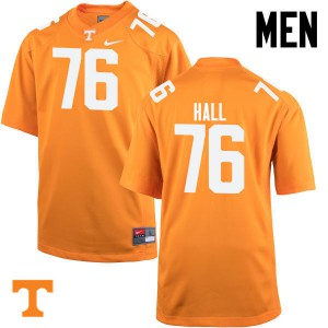 Mens #76 Chance Hall Tennessee Volunteers Limited Football Orange Jersey 743812-299