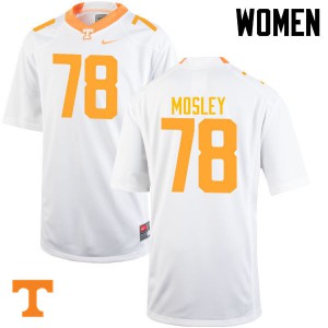 Womens #78 Charles Mosley Tennessee Volunteers Limited Football White Jersey 644052-202