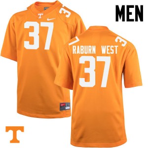 Mens #37 Charles Raburn West Tennessee Volunteers Limited Football Orange Jersey 818132-696