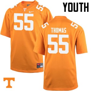 Youth #55 Coleman Thomas Tennessee Volunteers Limited Football Orange Jersey 719618-611