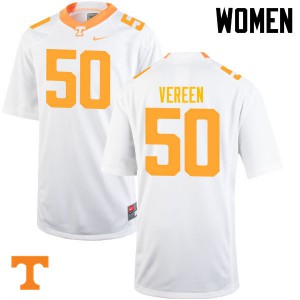 Womens #50 Corey Vereen Tennessee Volunteers Limited Football White Jersey 929303-257